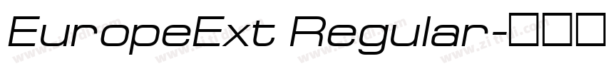 EuropeExt Regular字体转换